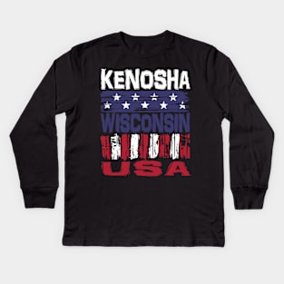 Kenosha Wisconsin USA T-Shirt Kids Long Sleeve T-Shirt